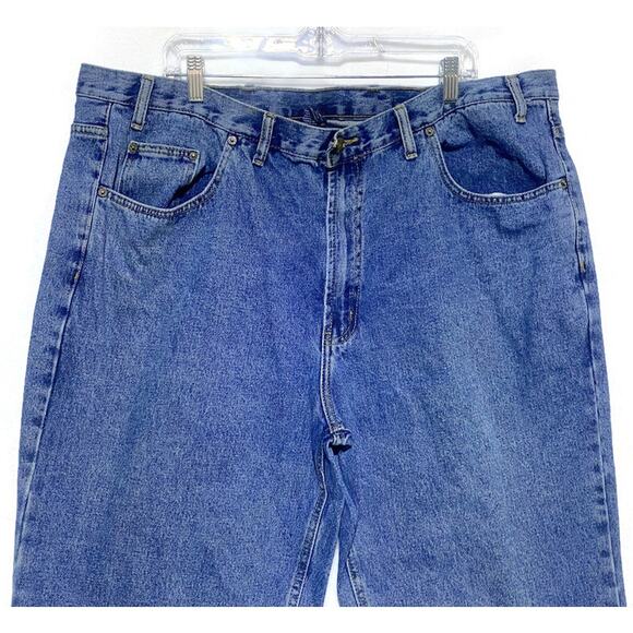 Full Blue Jeans Men's Size 46 x 30 Relaxed Straight Fit - Picture 7 of 8